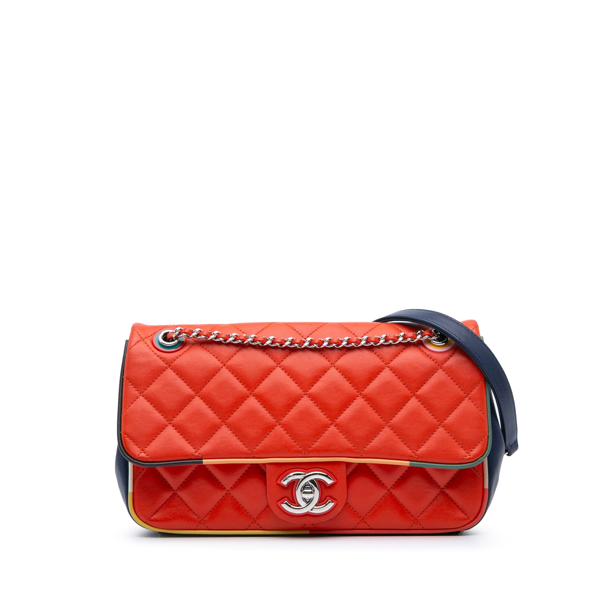 Medium Quilted Lambskin Cuba Color Flap