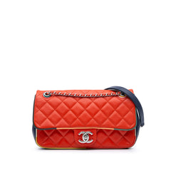Medium Quilted Lambskin Cuba Color Flap