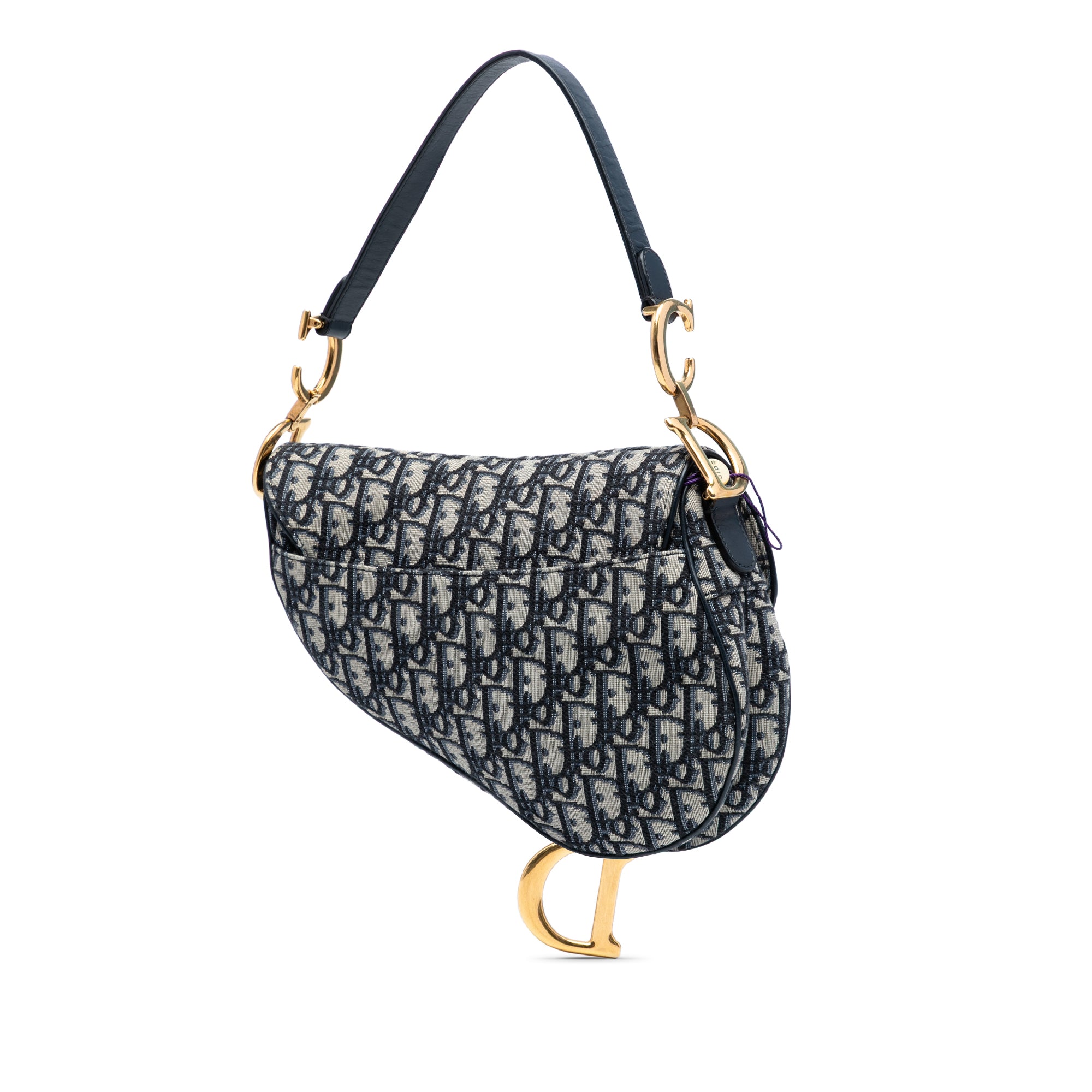 Oblique Canvas Saddle Bag