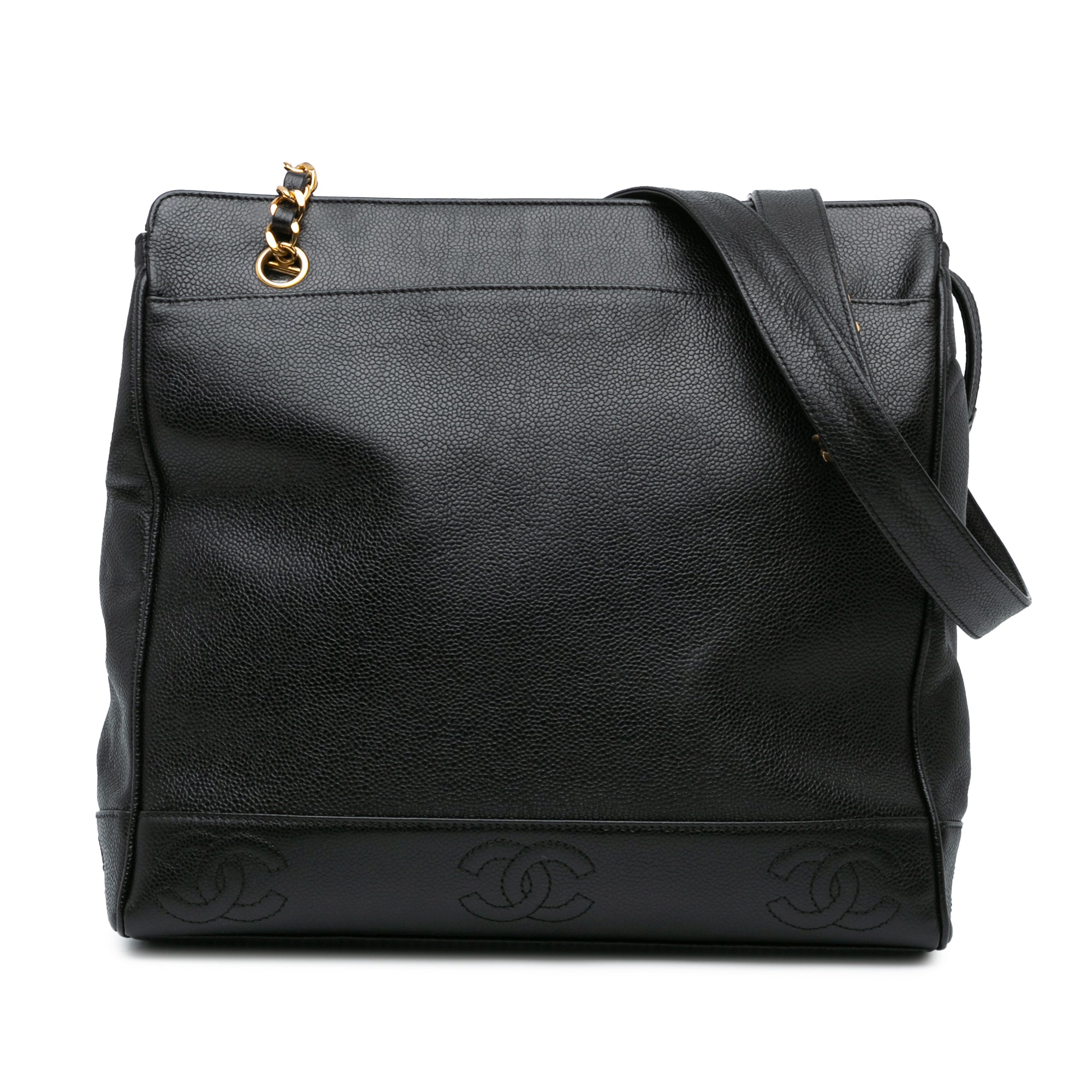 Triple CC Caviar Shoulder Bag