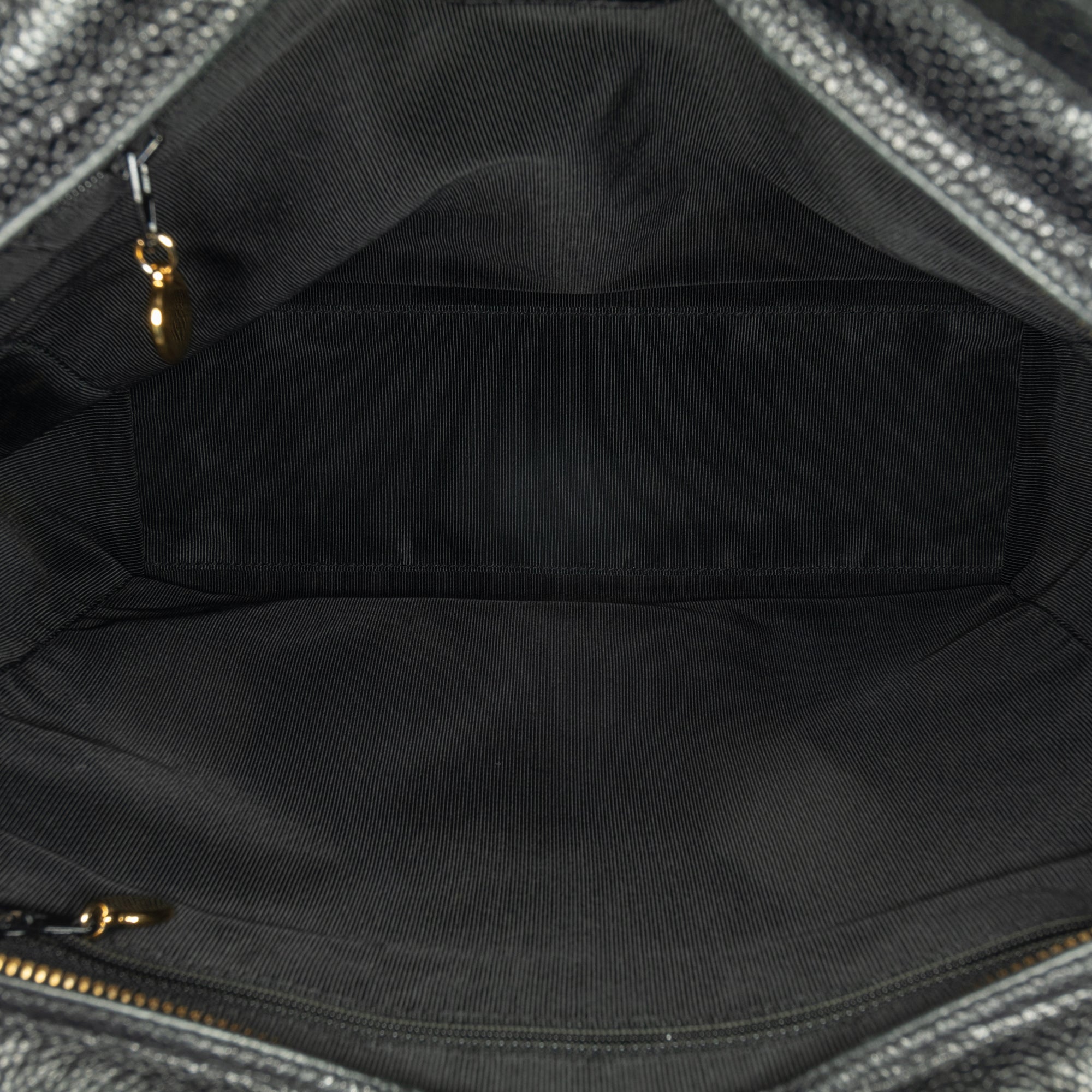 Triple CC Caviar Shoulder Bag