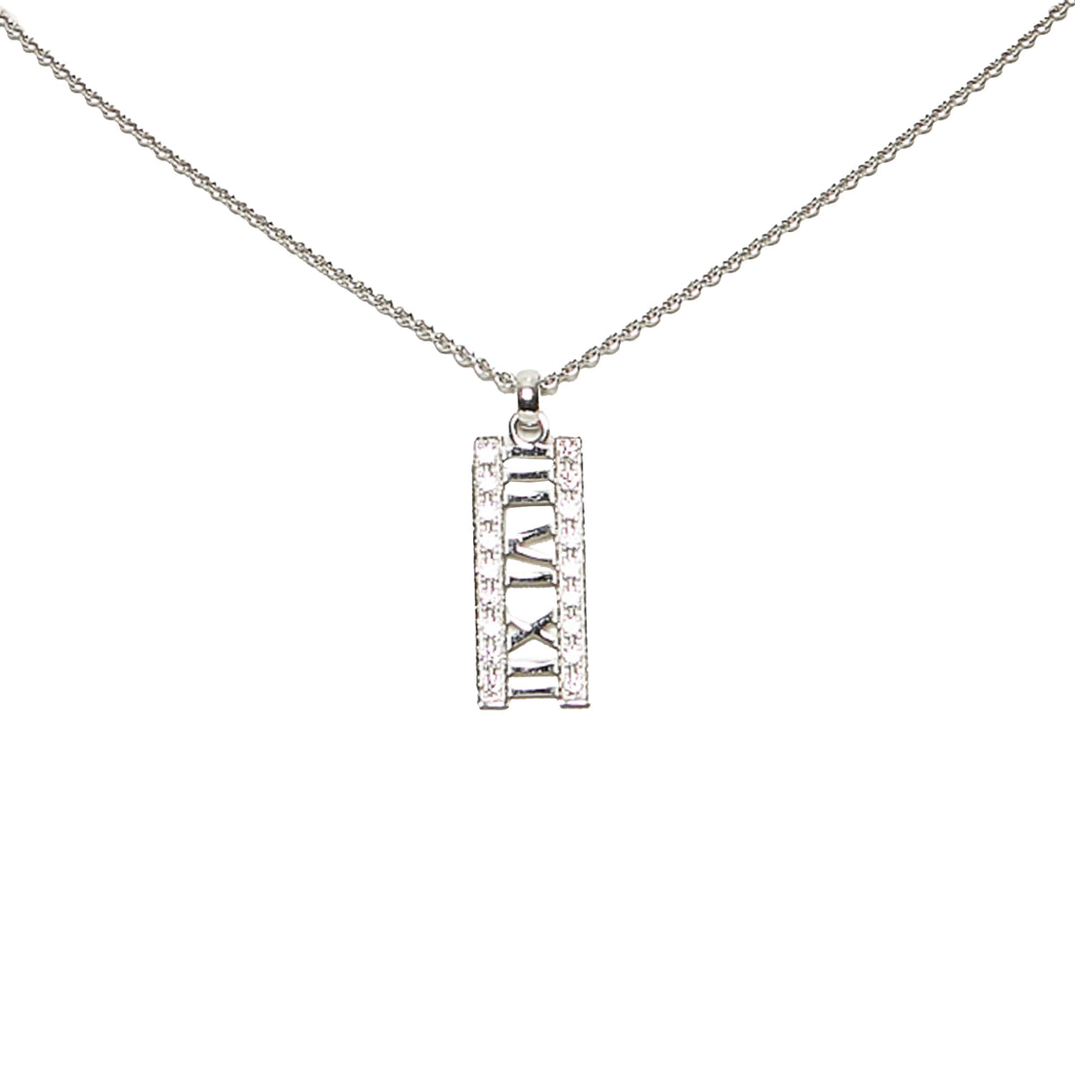 Diamond Atlas Bar Pendant Necklace