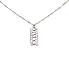 Diamond Atlas Bar Pendant Necklace