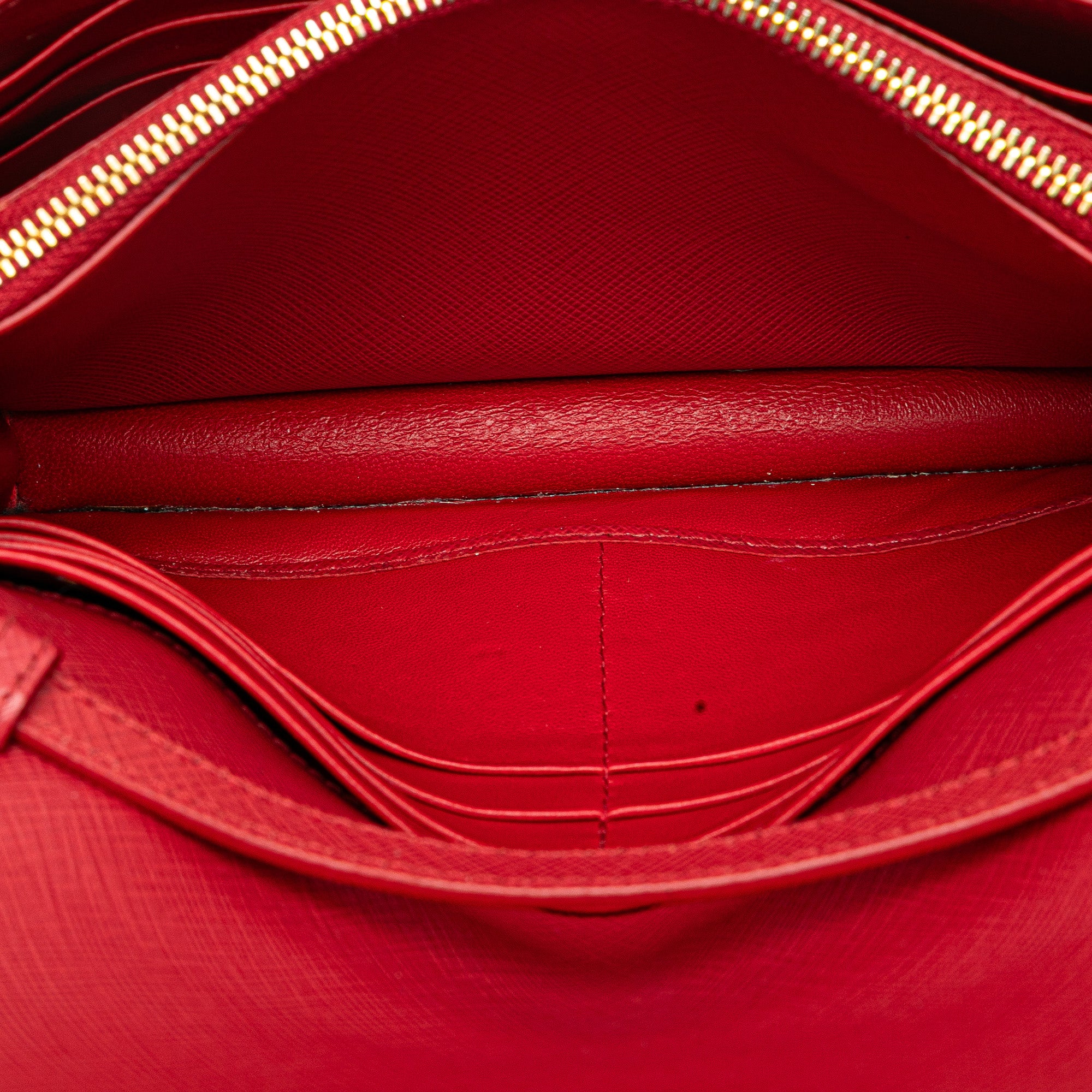 Saffiano Lux Bow Wallet On Strap