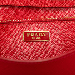 Saffiano Lux Bow Wallet On Strap