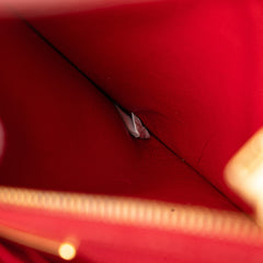 Saffiano Lux Bow Wallet On Strap