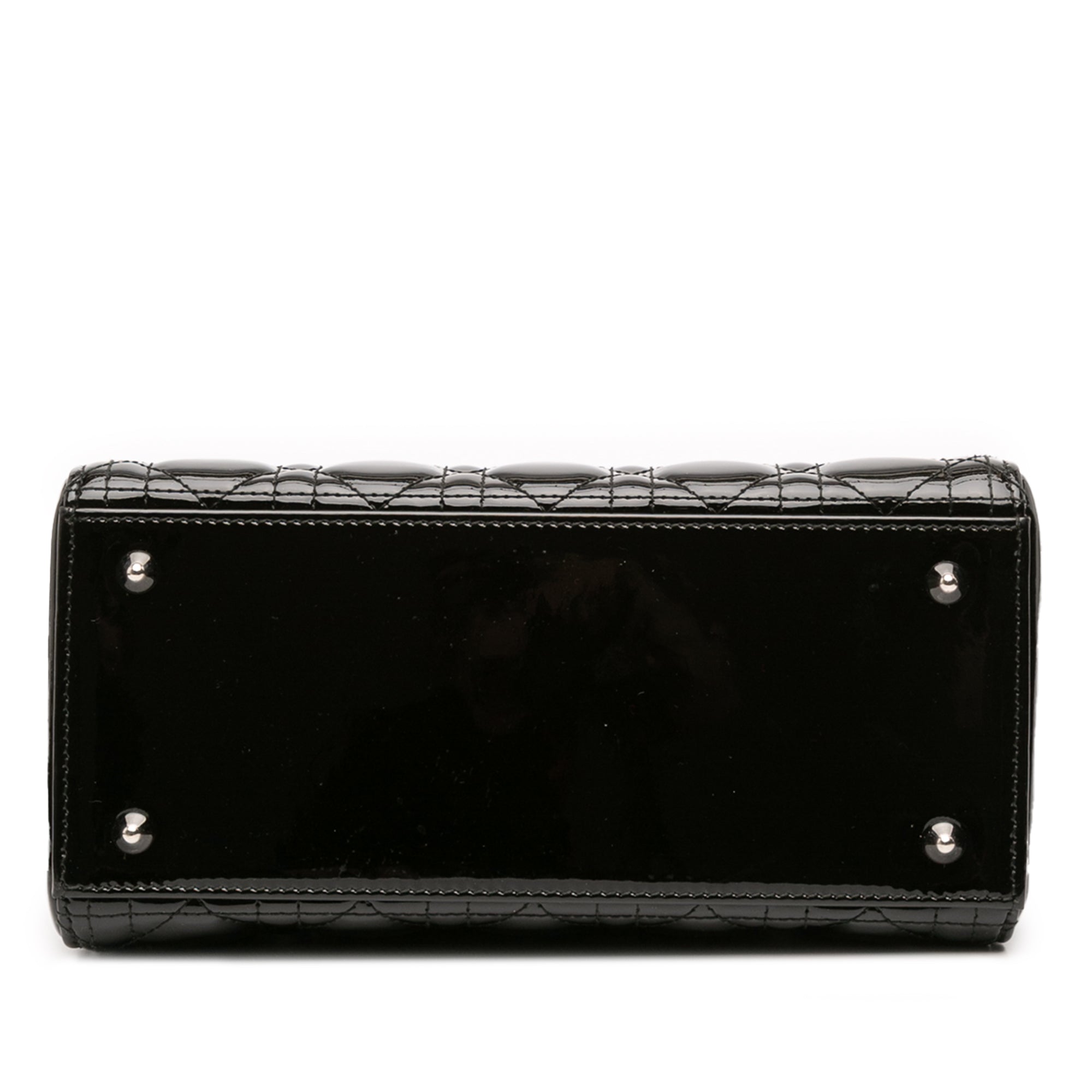 Medium Patent Cannage Lady Dior