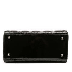 Medium Patent Cannage Lady Dior