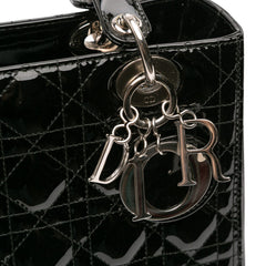 Medium Patent Cannage Lady Dior