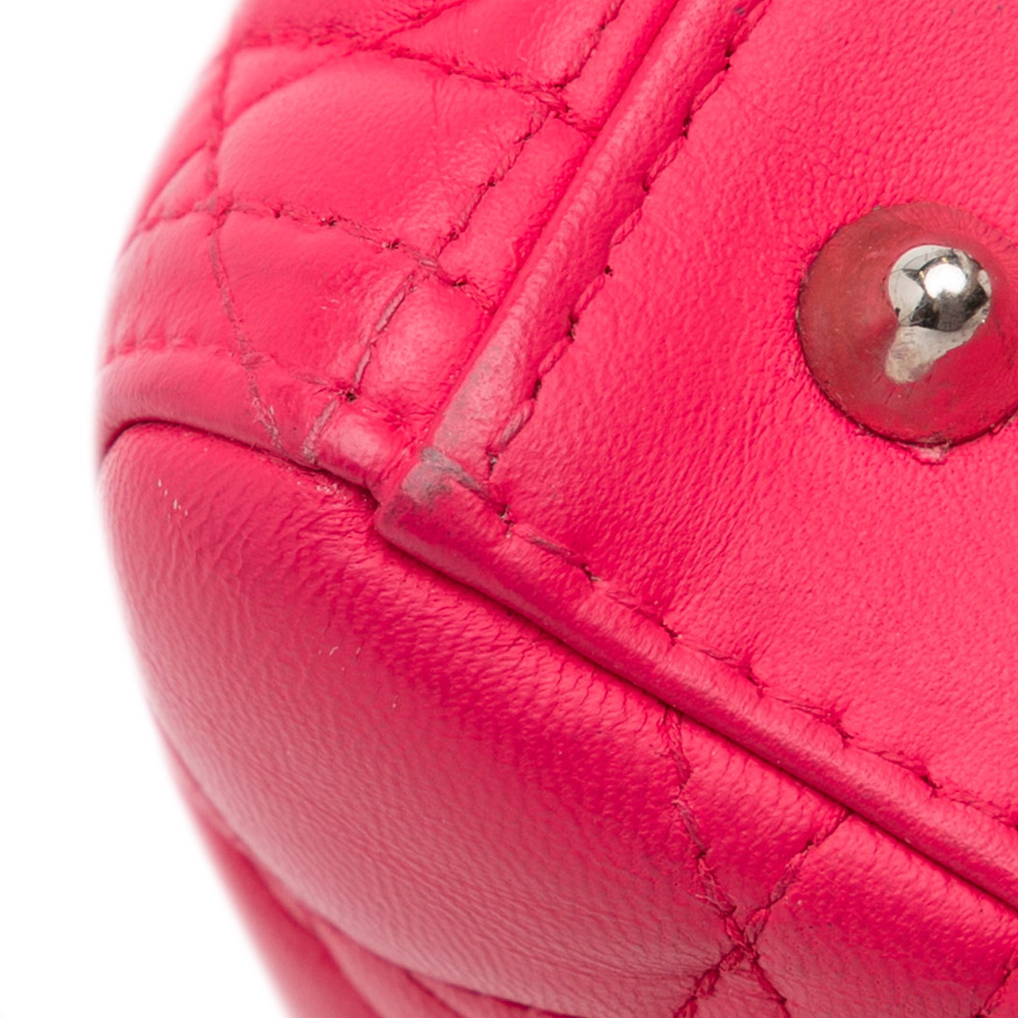 Medium Lambskin Cannage Lady Dior