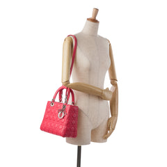 Medium Lambskin Cannage Lady Dior