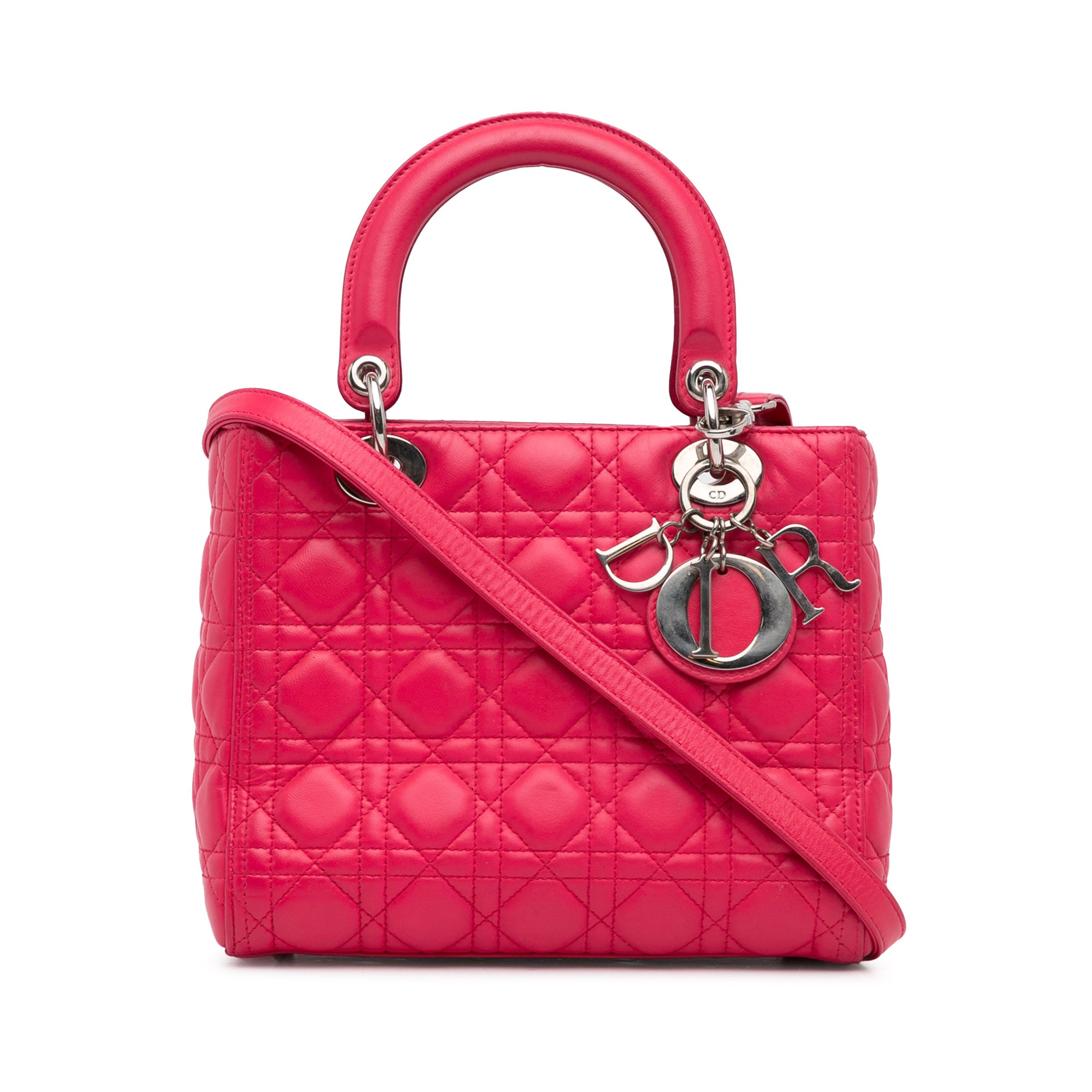 Medium Lambskin Cannage Lady Dior_0