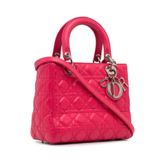 Medium Lambskin Cannage Lady Dior