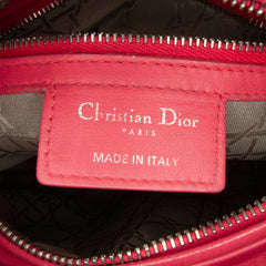 Medium Lambskin Cannage Lady Dior