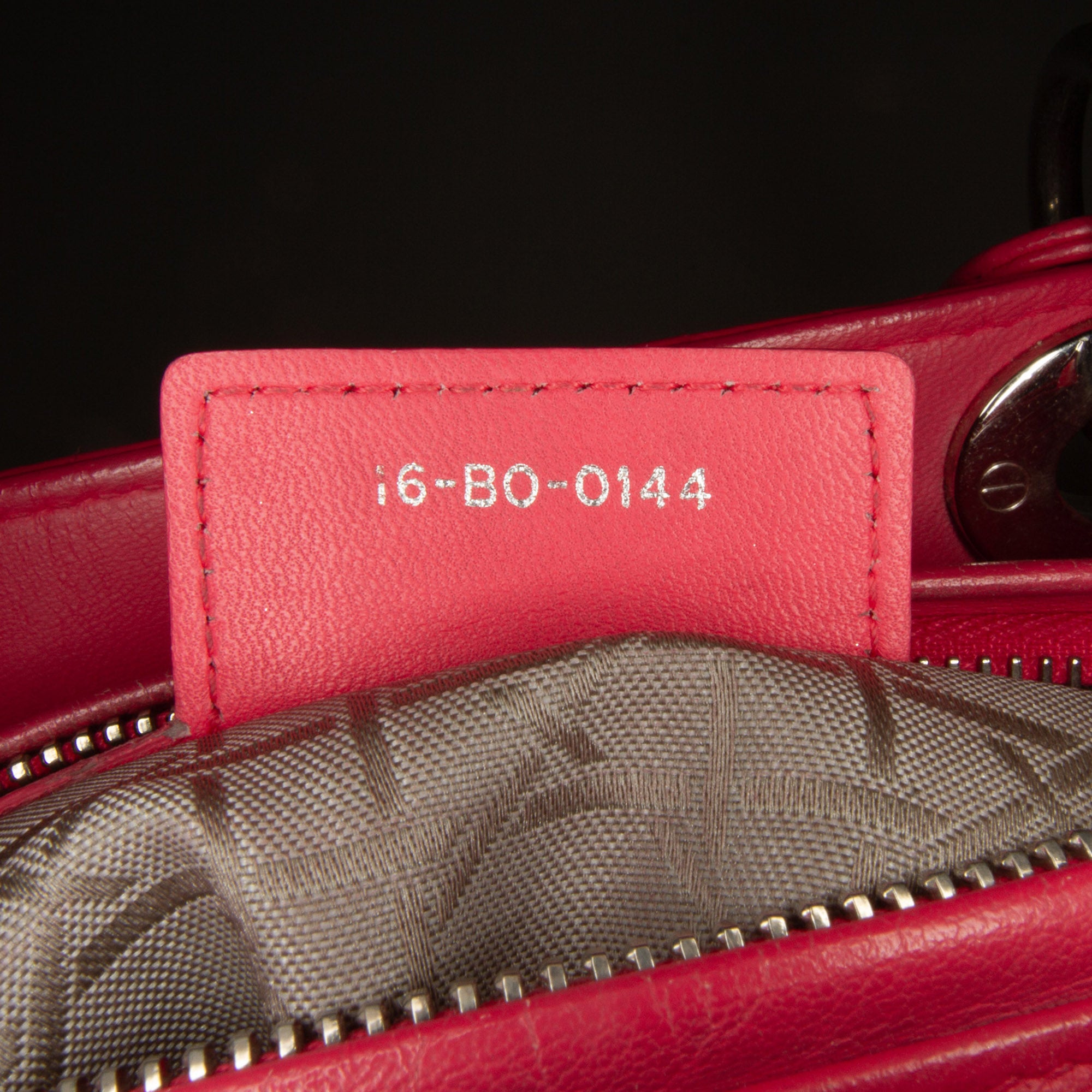 Medium Lambskin Cannage Lady Dior