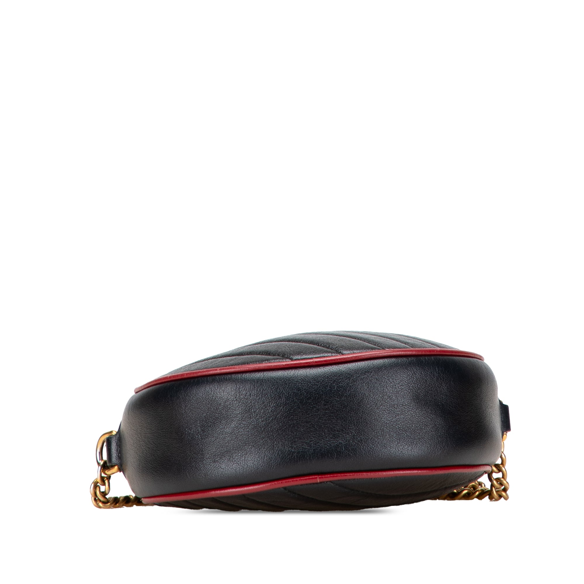 Mini GG Marmont Matelasse Leather Torchon Round Crossbody