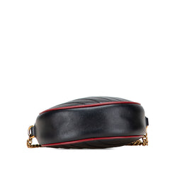 Mini GG Marmont Matelasse Leather Torchon Round Crossbody