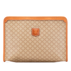 Macadam Coated Canvas Clutch