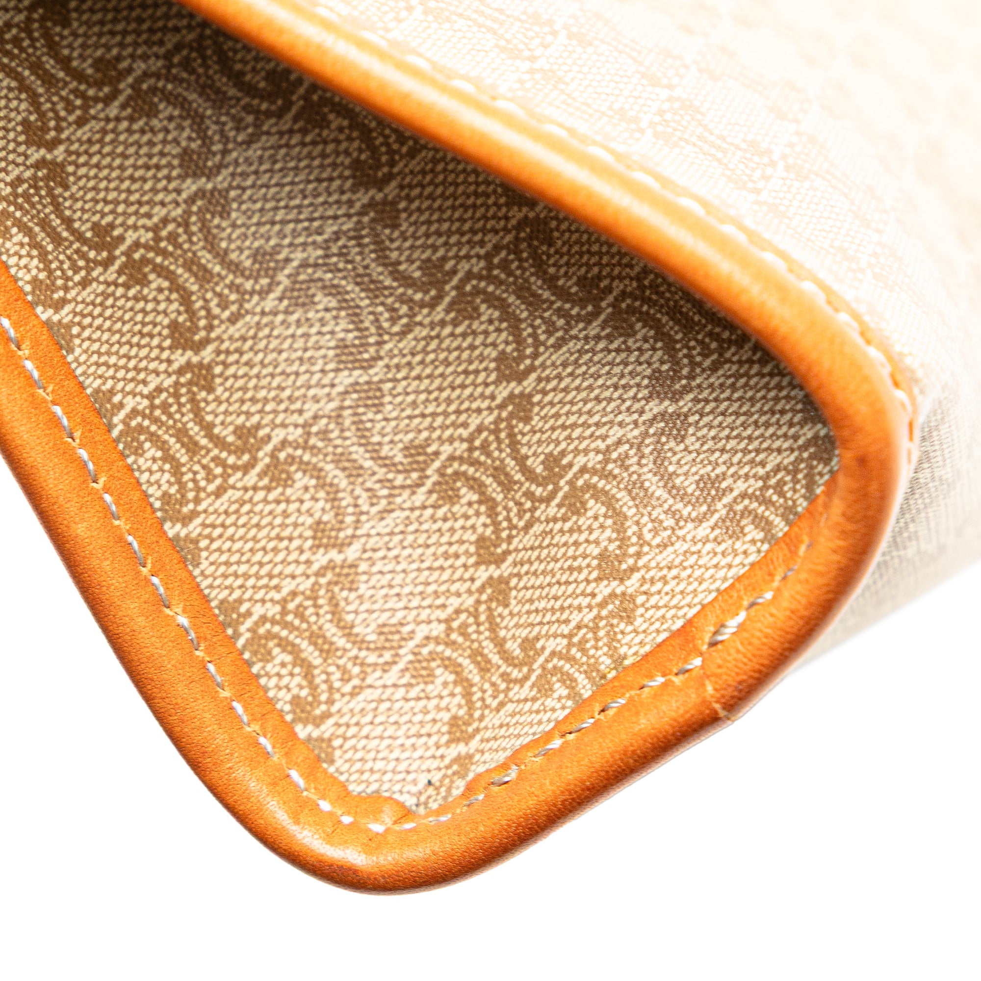 Macadam Coated Canvas Clutch