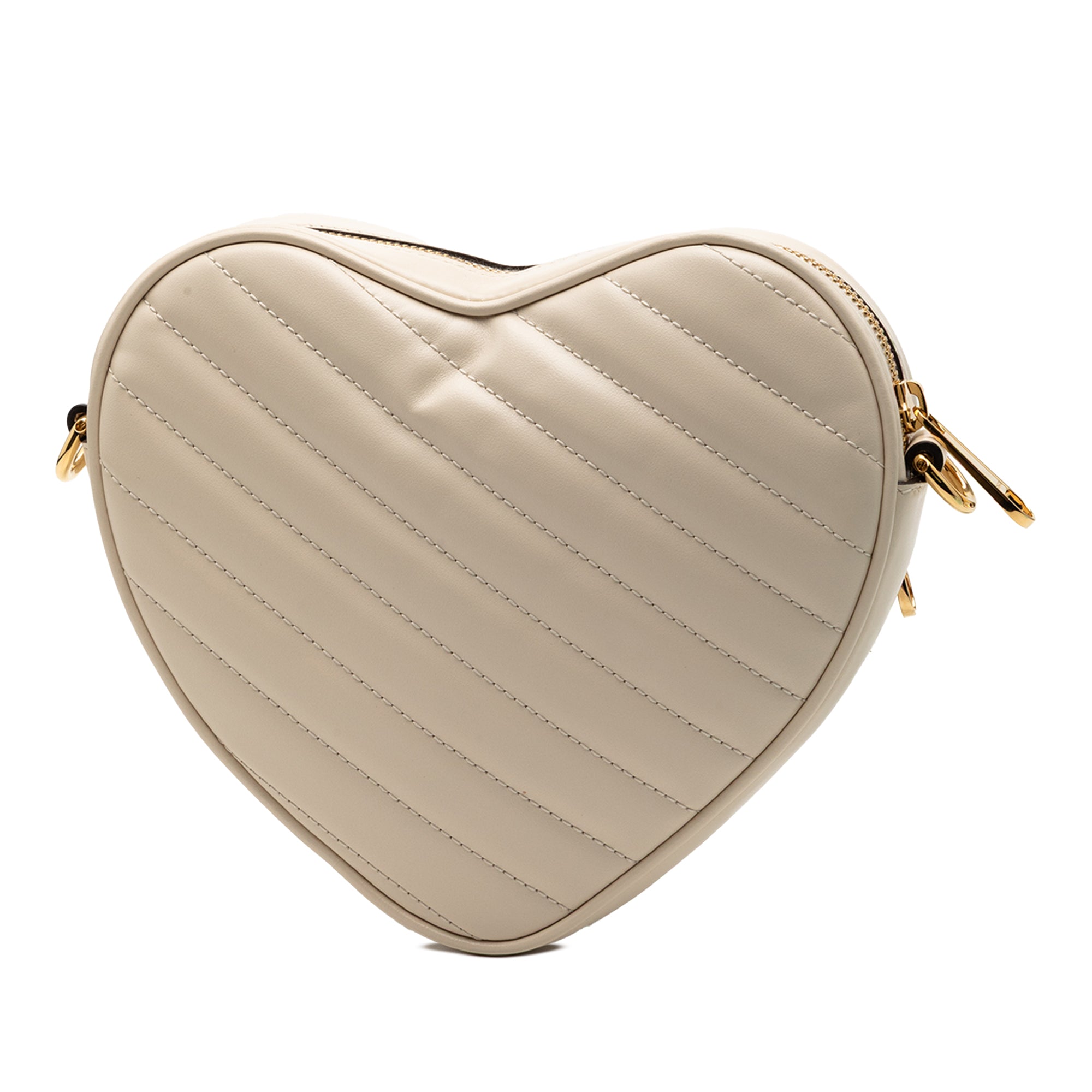Mini Matelasse Leather Heart Crossbody