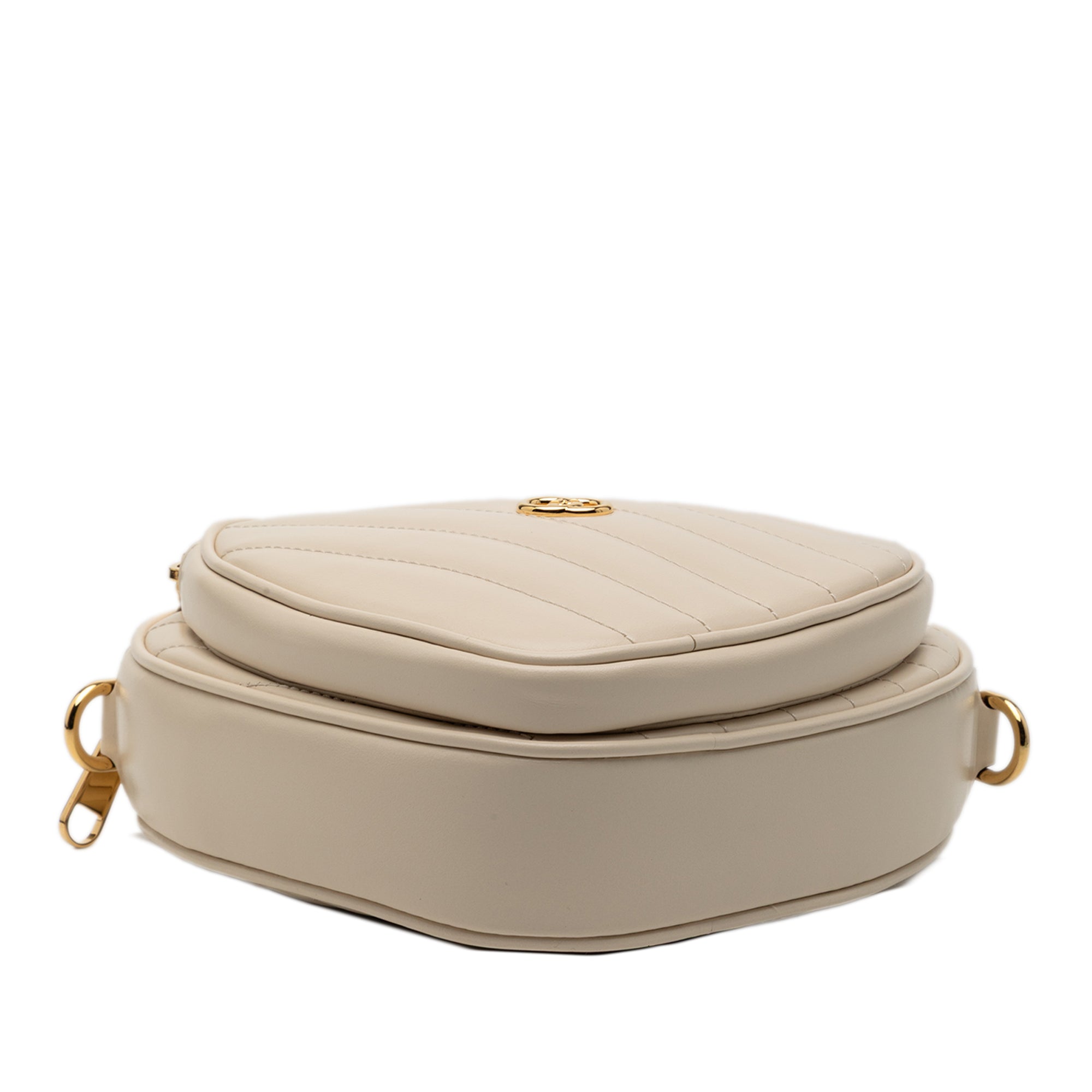 Mini Matelasse Leather Heart Crossbody