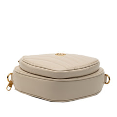 Mini Matelasse Leather Heart Crossbody