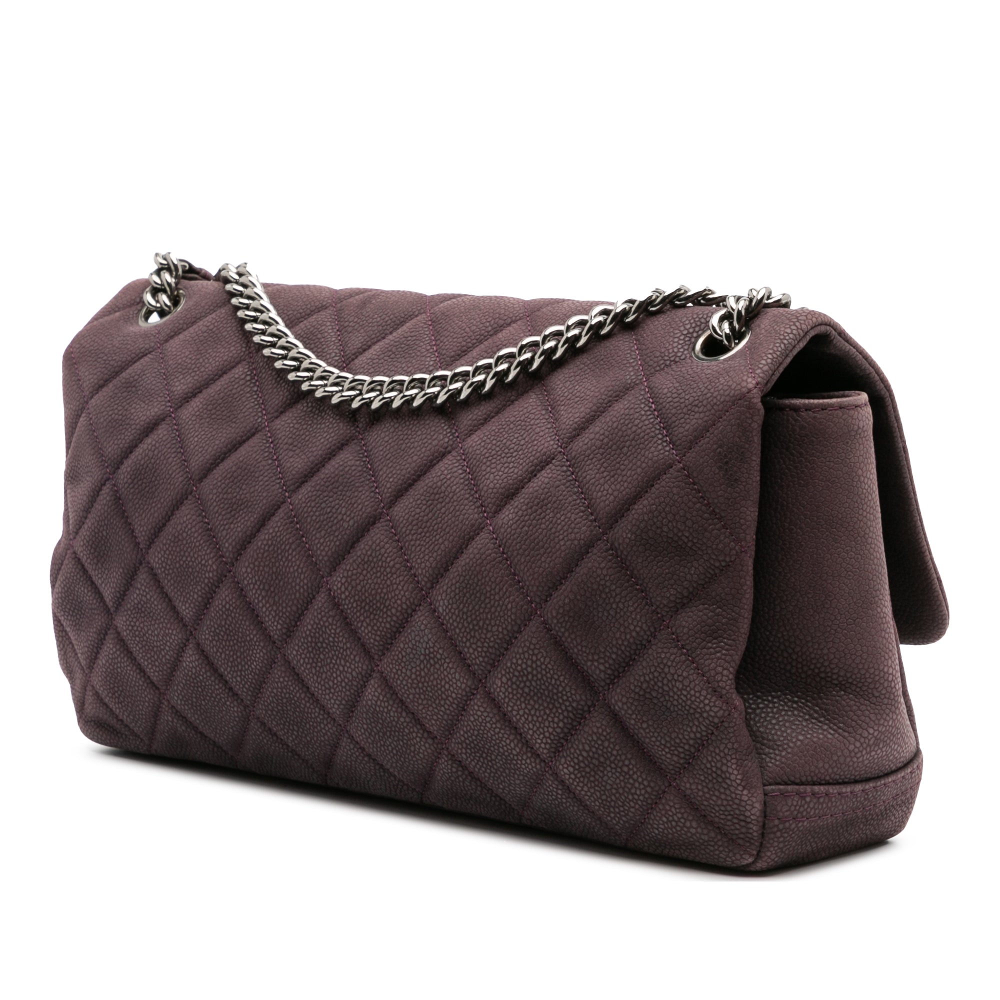 Quilted Iridescent Caviar Lady Pearly Flap