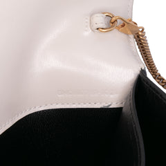 Bicolor Calfskin Uptown Chain Wallet