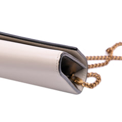 Bicolor Calfskin Uptown Chain Wallet