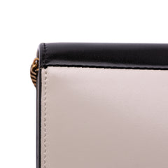 Bicolor Calfskin Uptown Chain Wallet