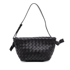 Lambskin Intrecciato Tie Shoulder Bag