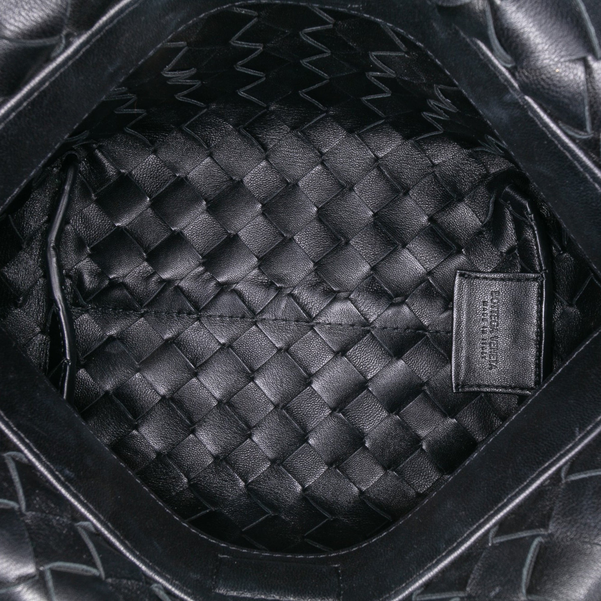 Lambskin Intrecciato Tie Shoulder Bag