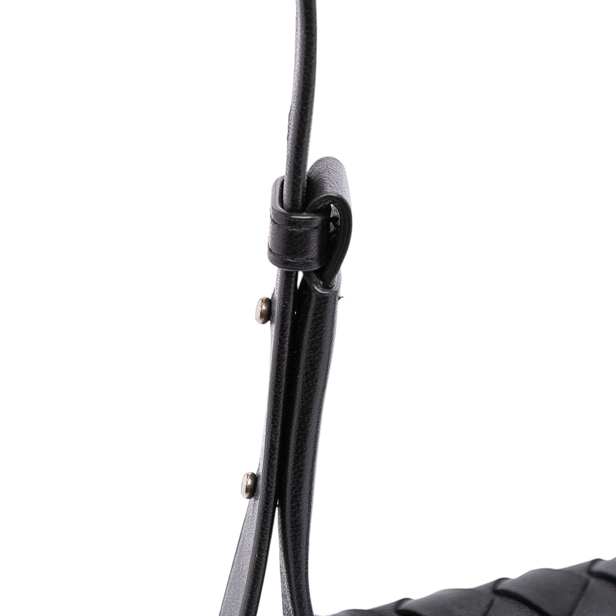 Lambskin Intrecciato Tie Shoulder Bag