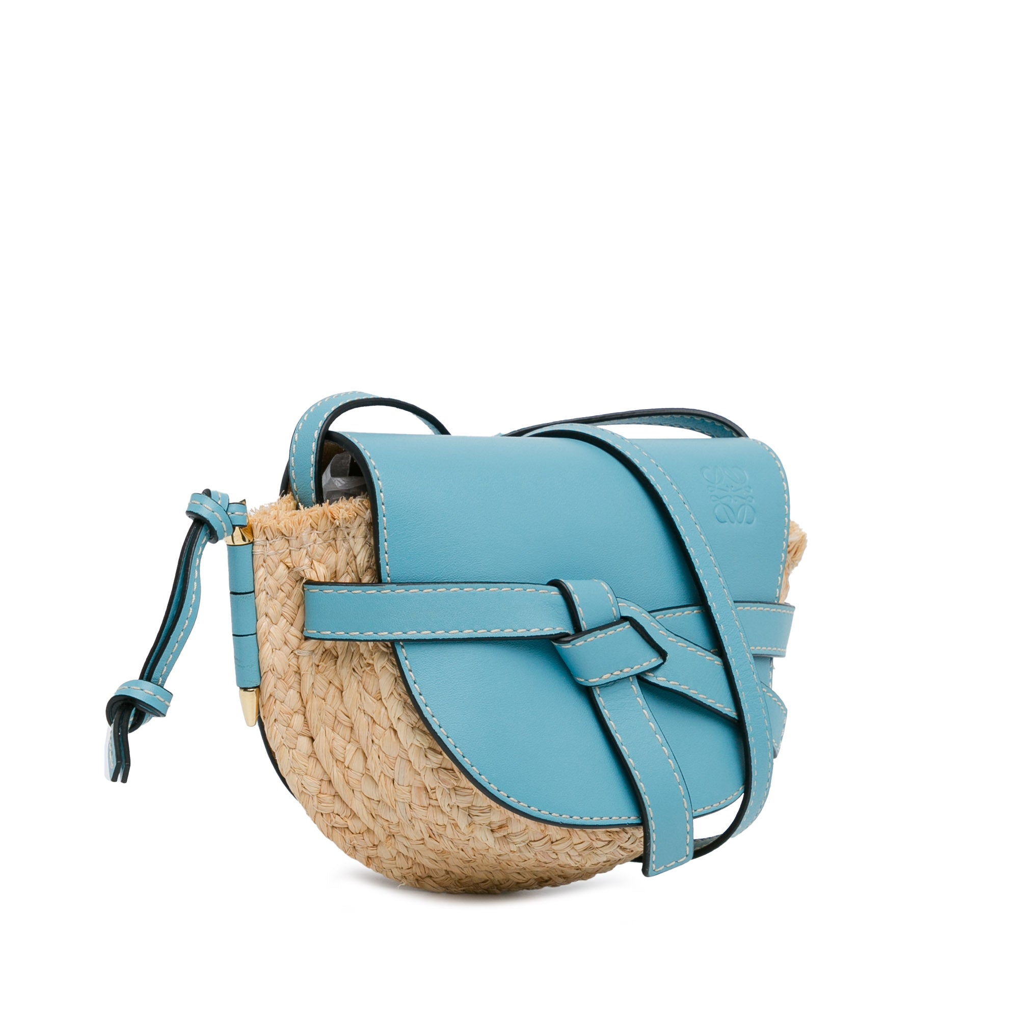 Mini Raffia Gate Crossbody