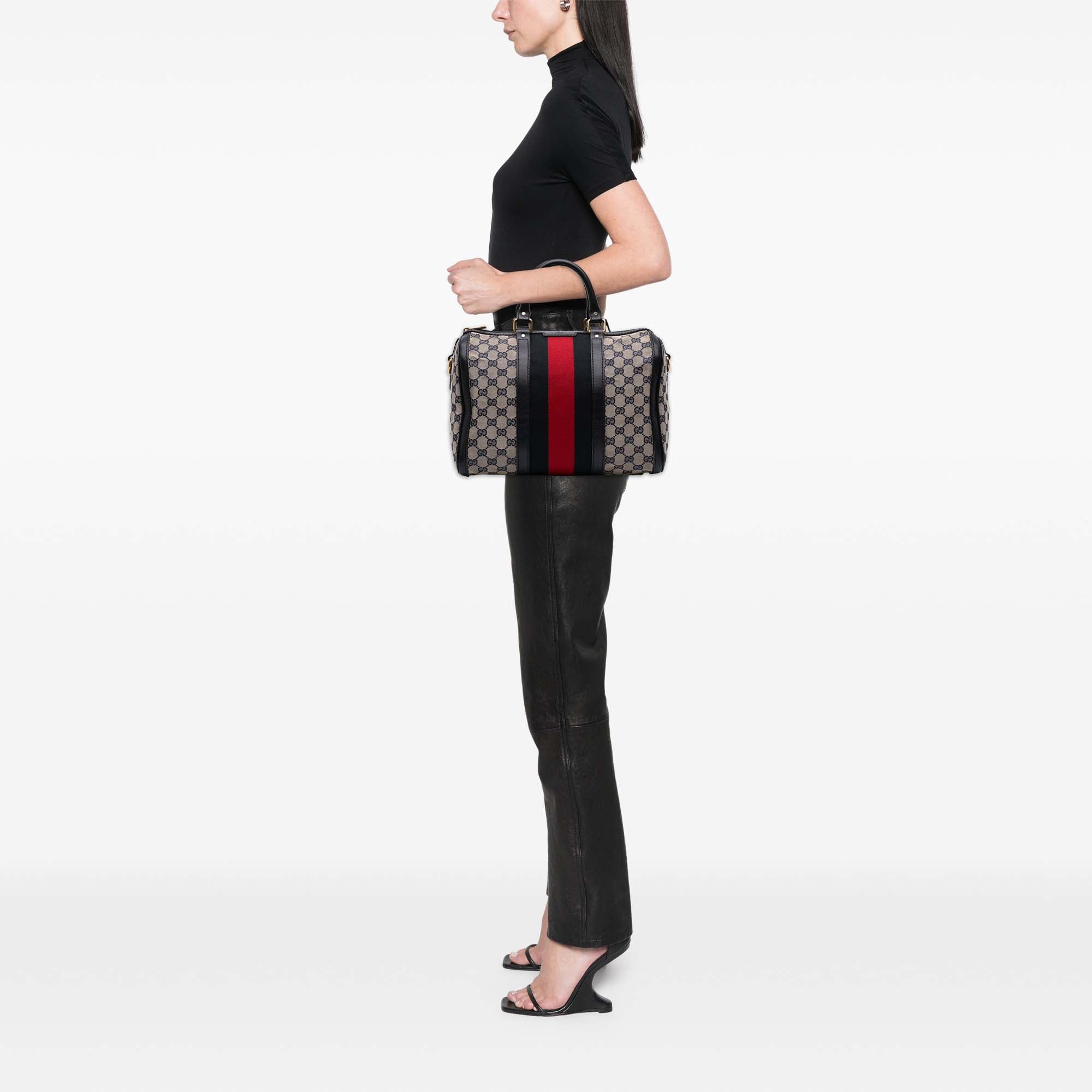 GG Canvas Web Joy Boston Bag