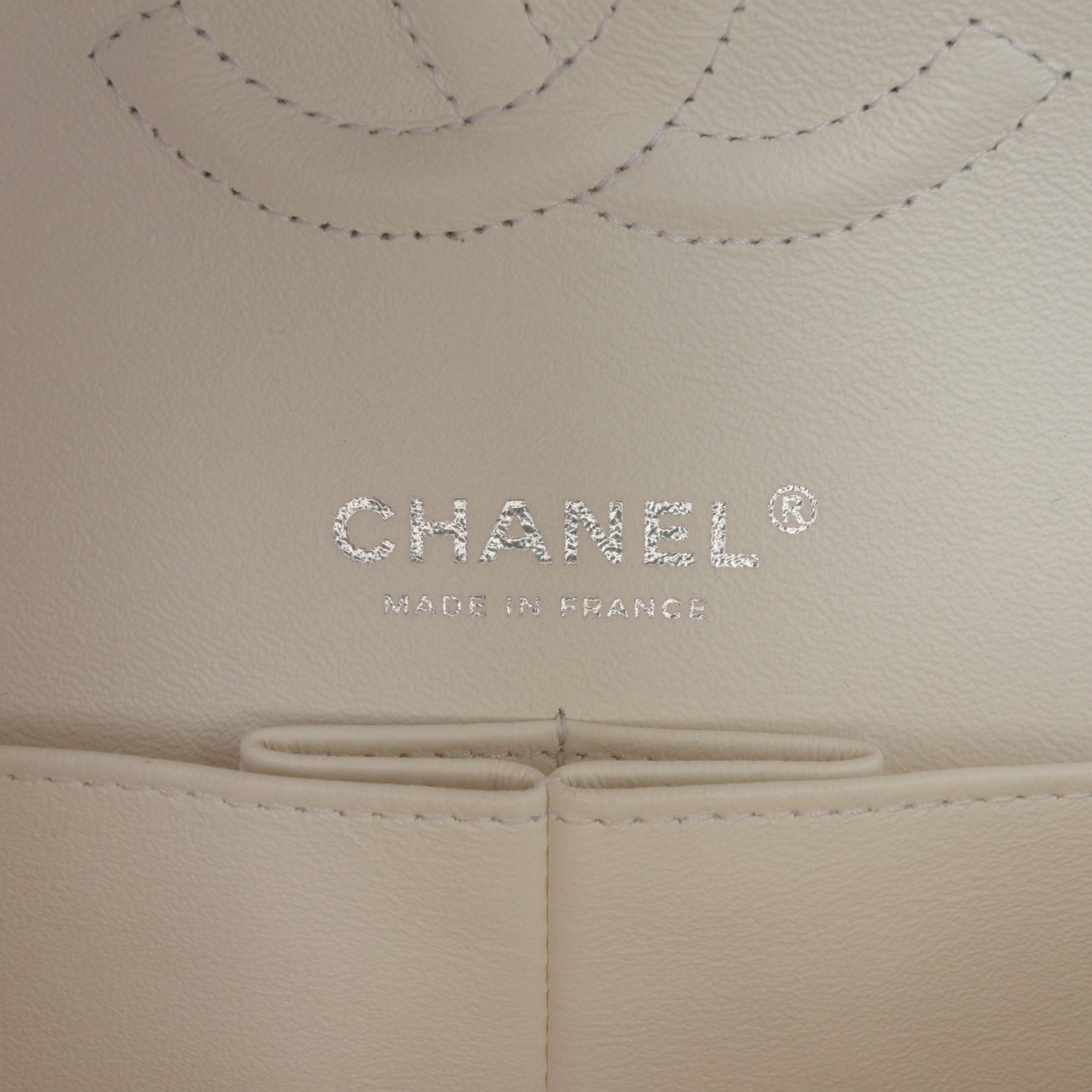 Medium Classic Chevron Tweed Floral Double Flap