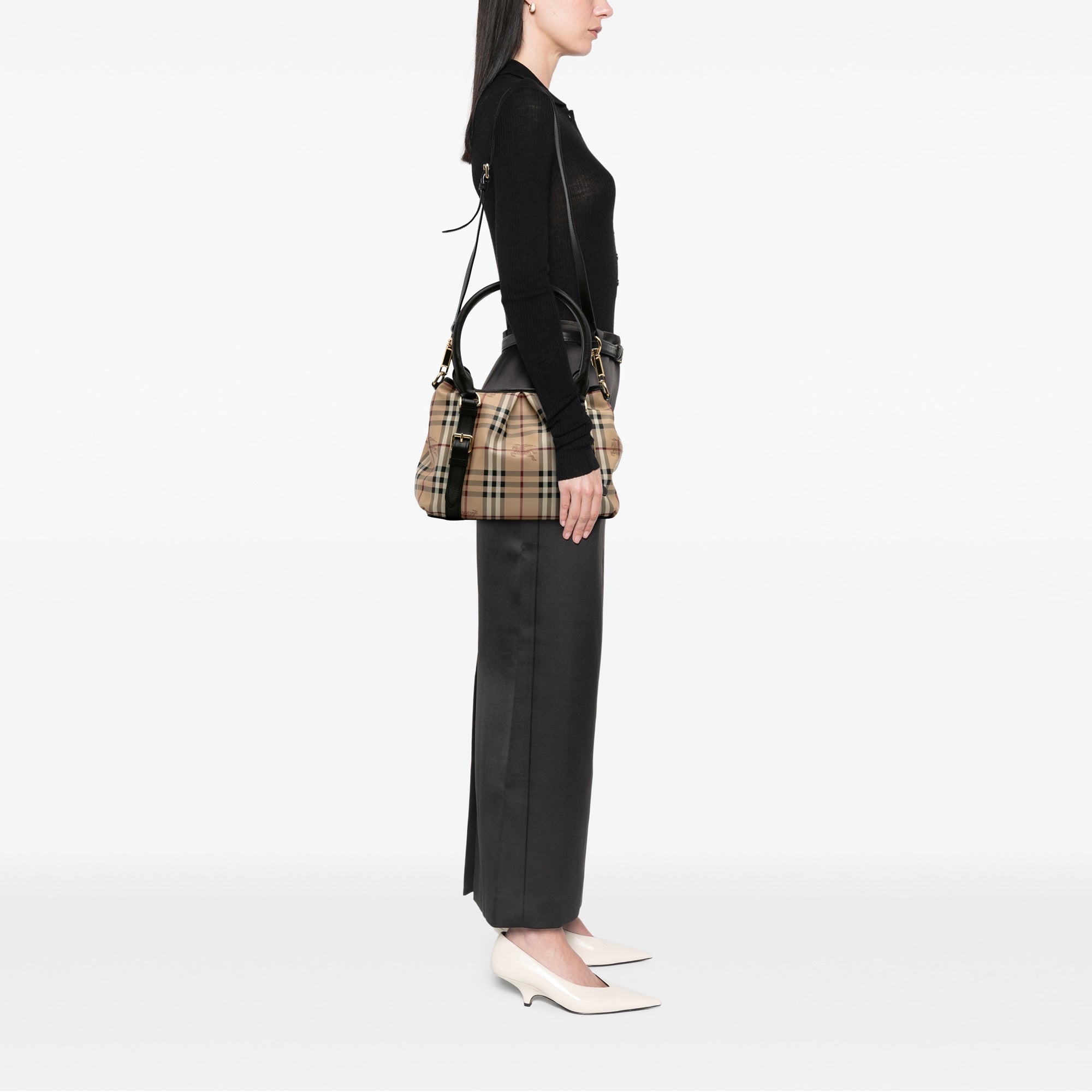 Haymarket Check Coated Canvas Satchel