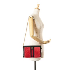 Small Suede Ophidia Chain Crossbody