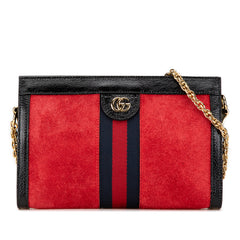 Small Suede Ophidia Chain Crossbody