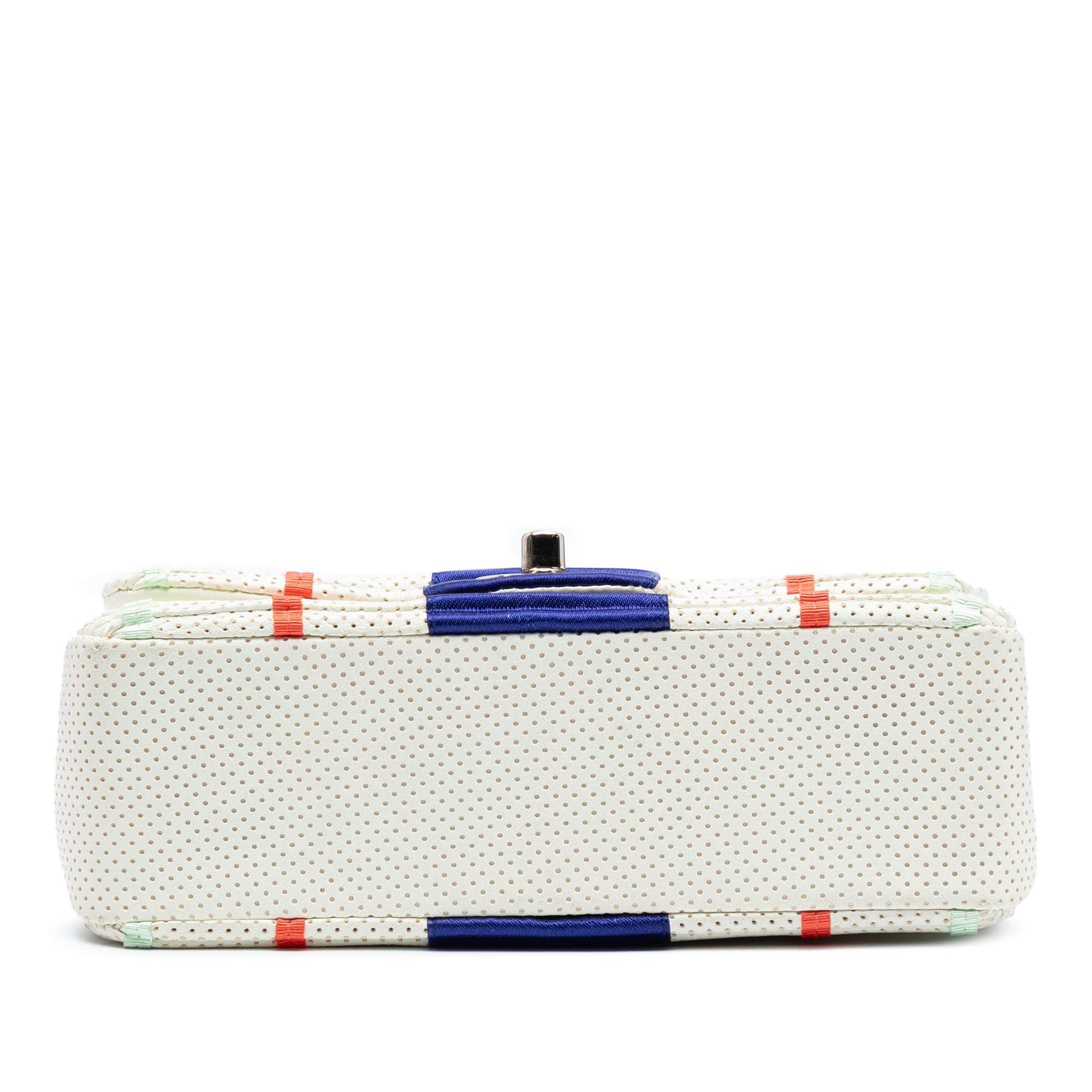 New Mini Pleated Perforated Lambskin Single Flap