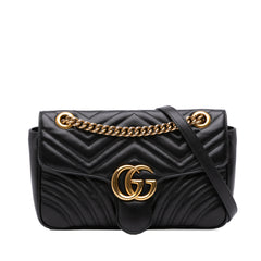Medium GG Marmont Matelasse Leather Shoulder Bag