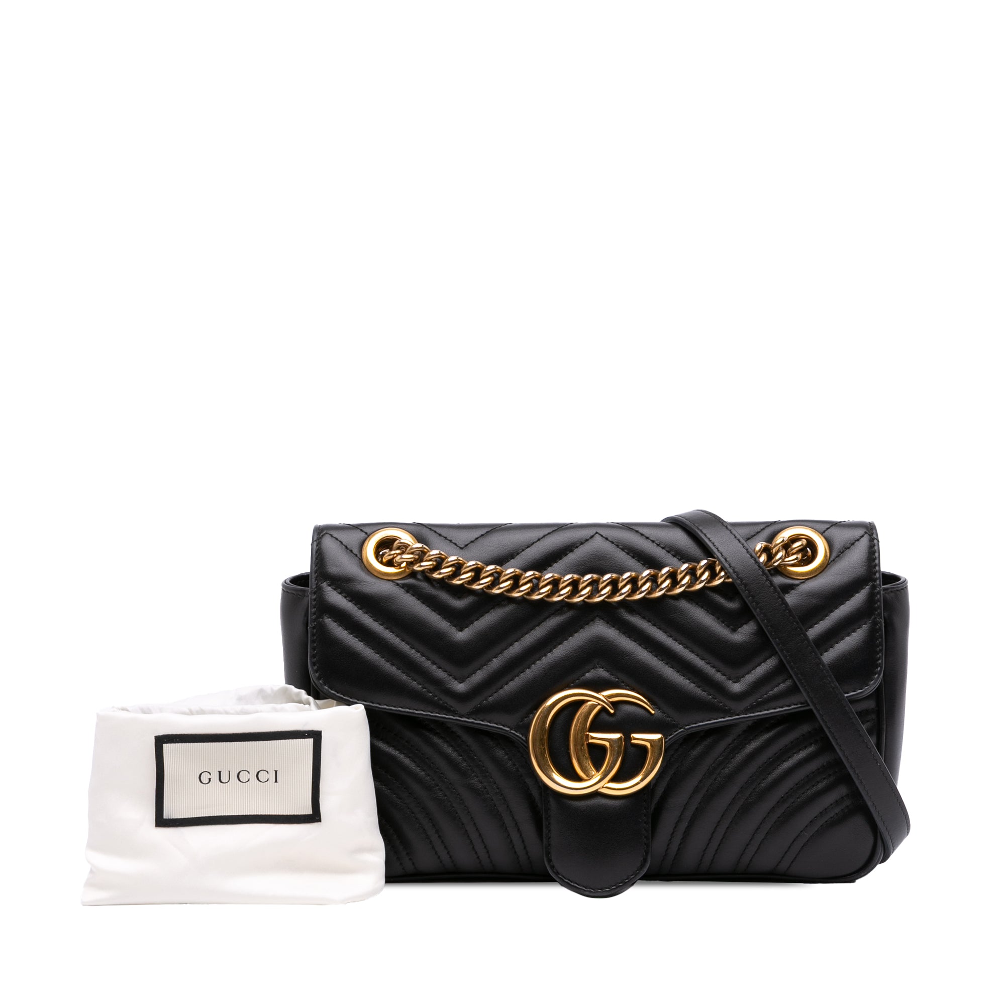 Medium GG Marmont Matelasse Leather Shoulder Bag