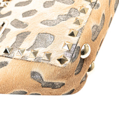Mini Pony Hair Rockstud Satchel