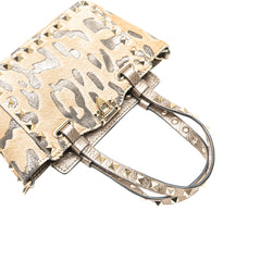 Mini Pony Hair Rockstud Satchel