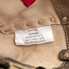 Mini Pony Hair Rockstud Satchel