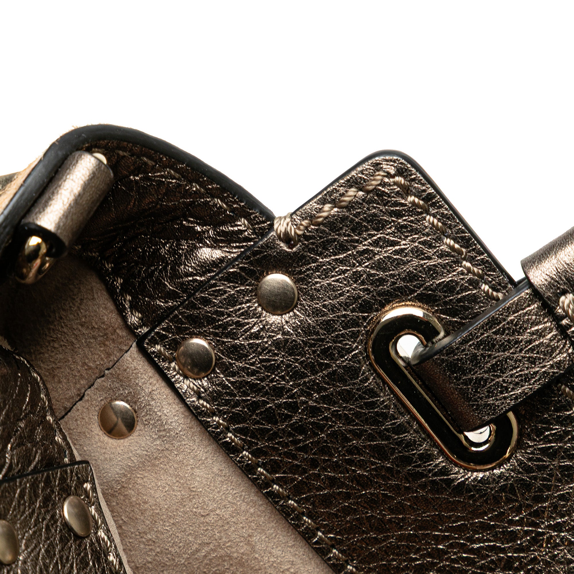 Mini Pony Hair Rockstud Satchel