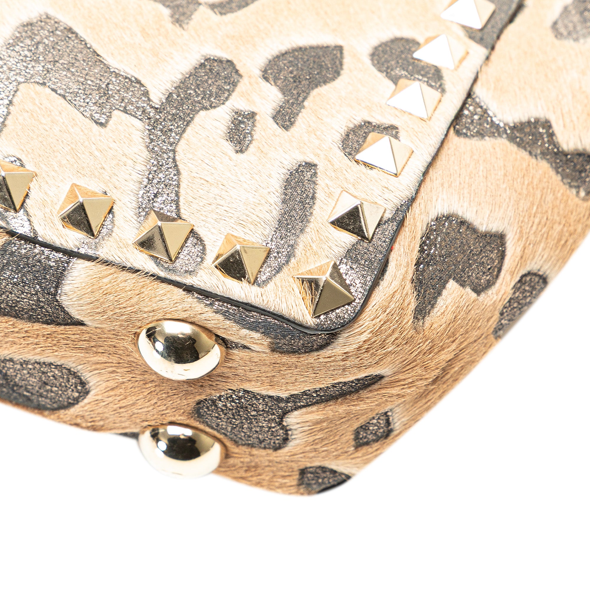 Mini Pony Hair Rockstud Satchel