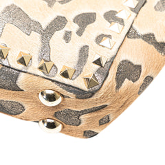 Mini Pony Hair Rockstud Satchel