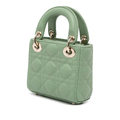 Micro Lambskin Cannage Lady Dior