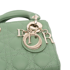 Micro Lambskin Cannage Lady Dior